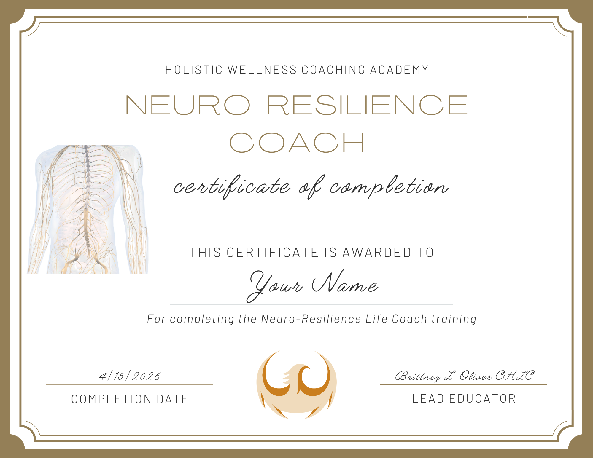 HWCA Neuro Resilience Coach certification